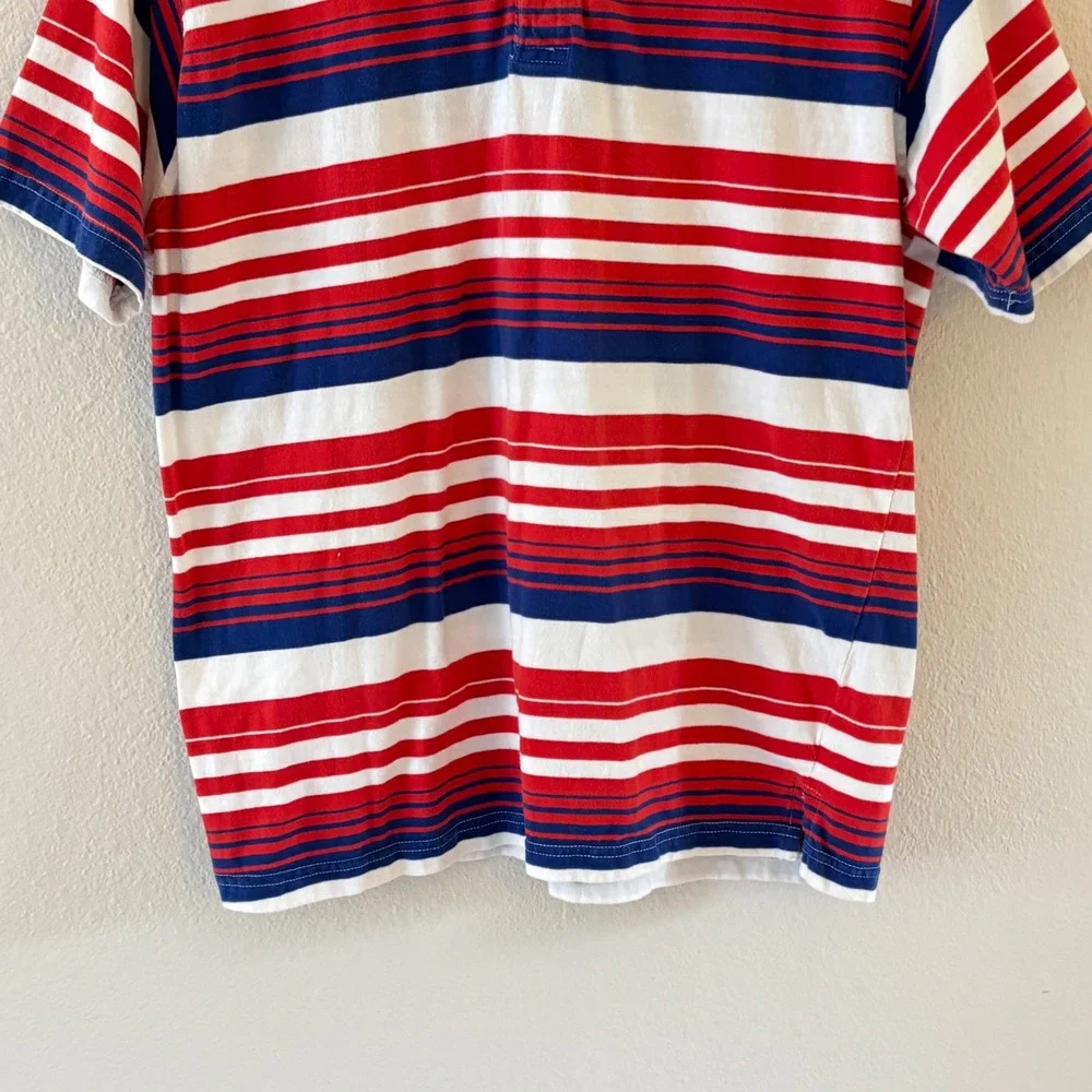 Y2K Marithe Francois Girbaud Polo Shirt Mens XL Striped 90s Streetwear Sporty